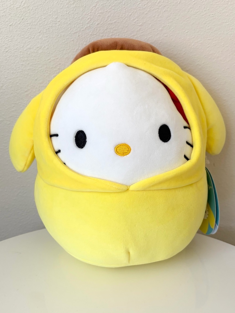 Hello Kitty Squishmallow Plush 8” Pompompurin Hoodie Sanrio NWT